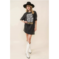 Sequin Dress - Days of the Week Champagne (Size Small)